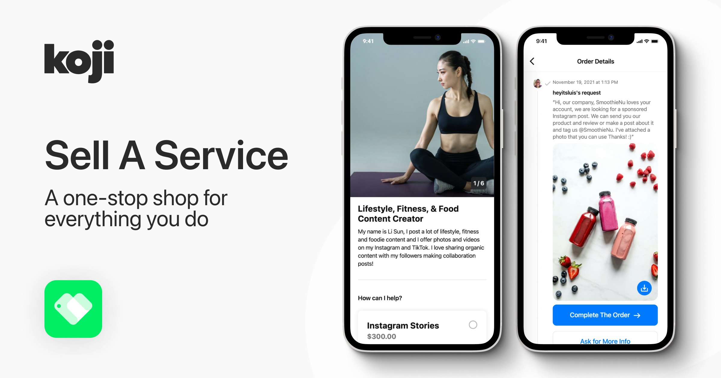 Creator Economy Platform Koji Announces “Sell a Service” App